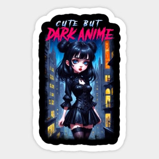 Cute but Dark Anime Sticker